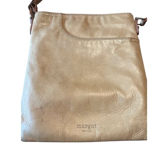 Margot New York Beige Crossbody Bag With Adjustable Strap & Zipper Pocket - Picture 4 of 8